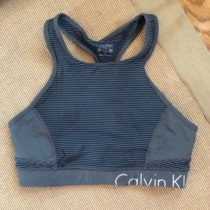 Calvin Klein Performance sports bra green medium